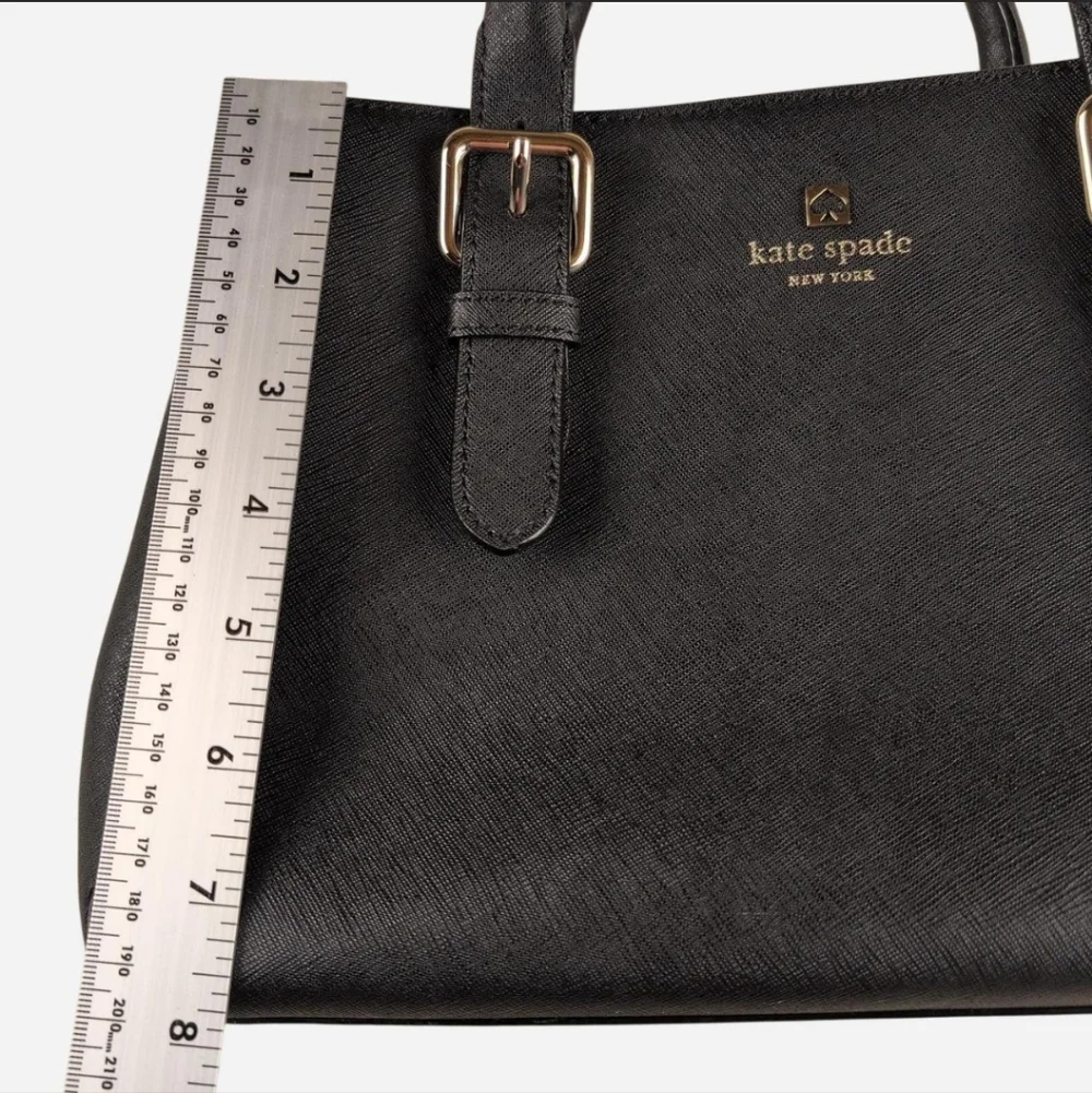Kate‎ Spade New York Cove Street Provence black leather satchel shoulder